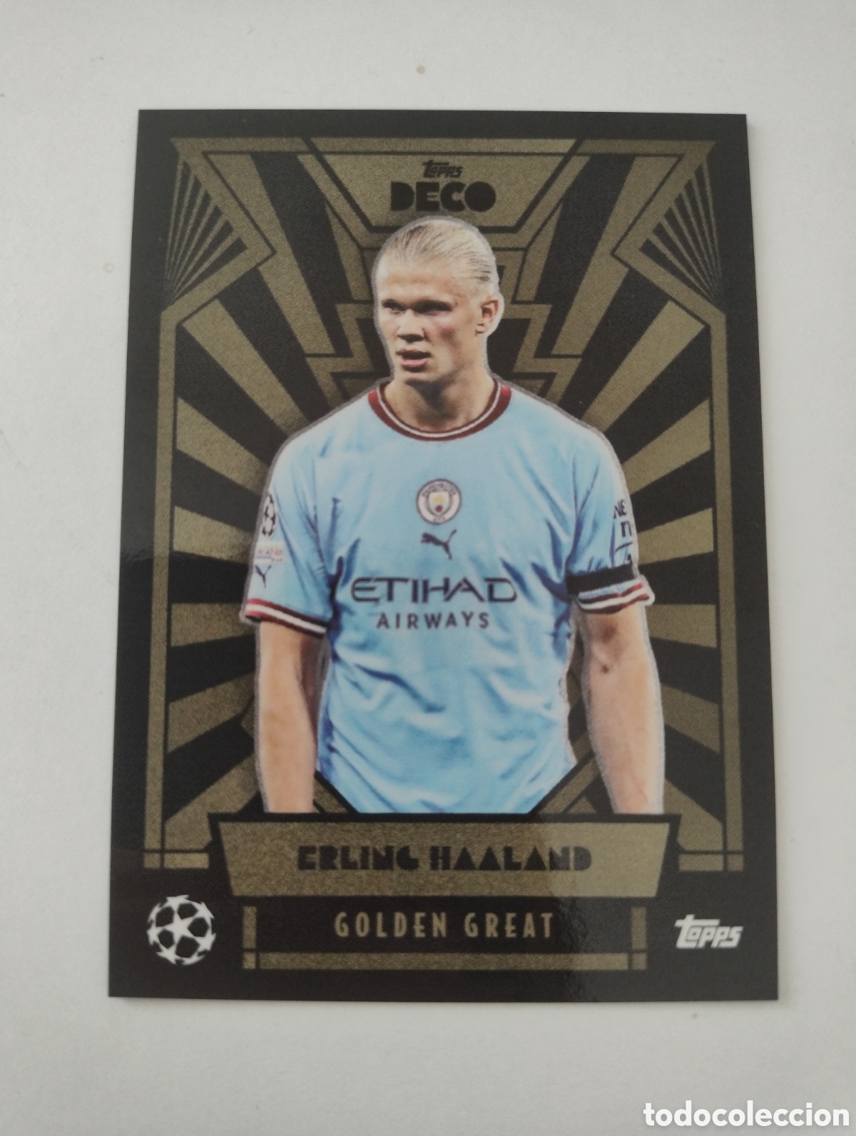Cromos de F&uacute;tbol: Haaland - Manchester City - Topps Deco 2022