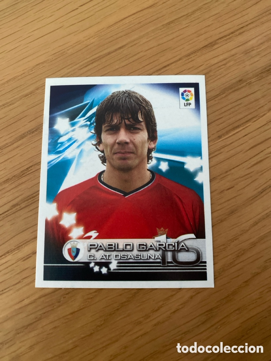 Cromos de F&uacute;tbol: Cromo panini 243 superliga de Estrellas 2002 2003 Pablo Garc&iacute;a Osasuna - Stickers album