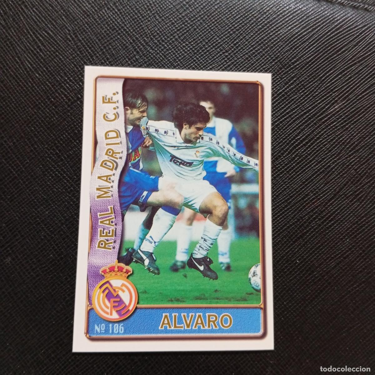 Cromos de F&uacute;tbol: 106 ALVARO REAL MADRID MUNDICROMO 1996 1997 CROMO FUTBOL LIGA 96 97 - A207 PG148