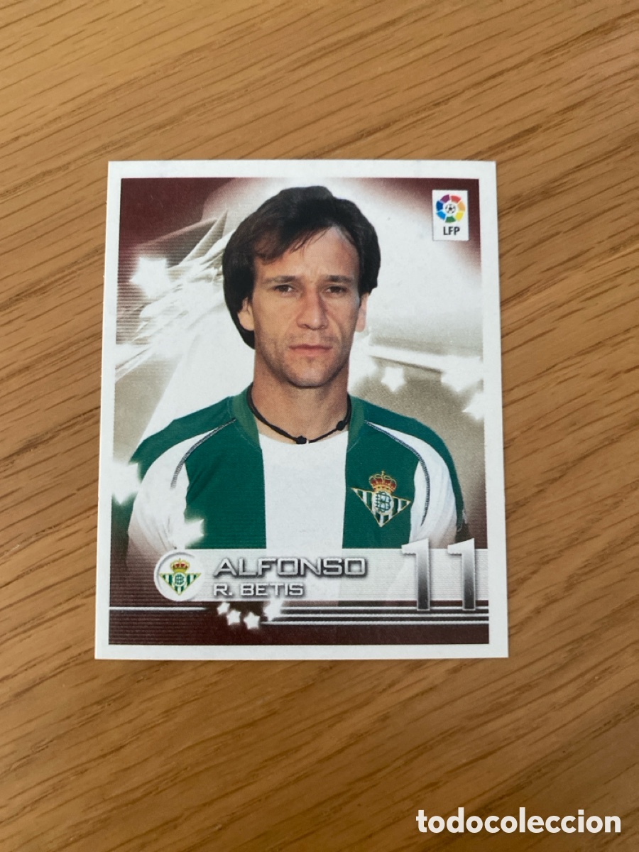 Cromos de F&uacute;tbol: Cromo panini 131 superliga de Estrellas 2002 2003 Alfonso Betis - Stickers album