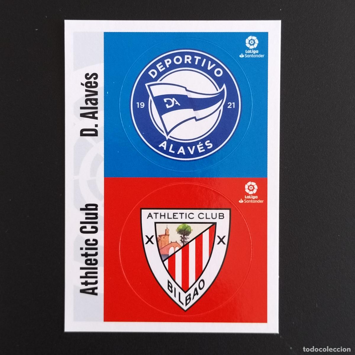 Cromos de F&uacute;tbol: ESCUDO LOGO ALAVES Y ATHLETIC BILBAO CROMOS LALIGA SANTANDER ESTE 2020 2021 20 21 LIGA PANINI