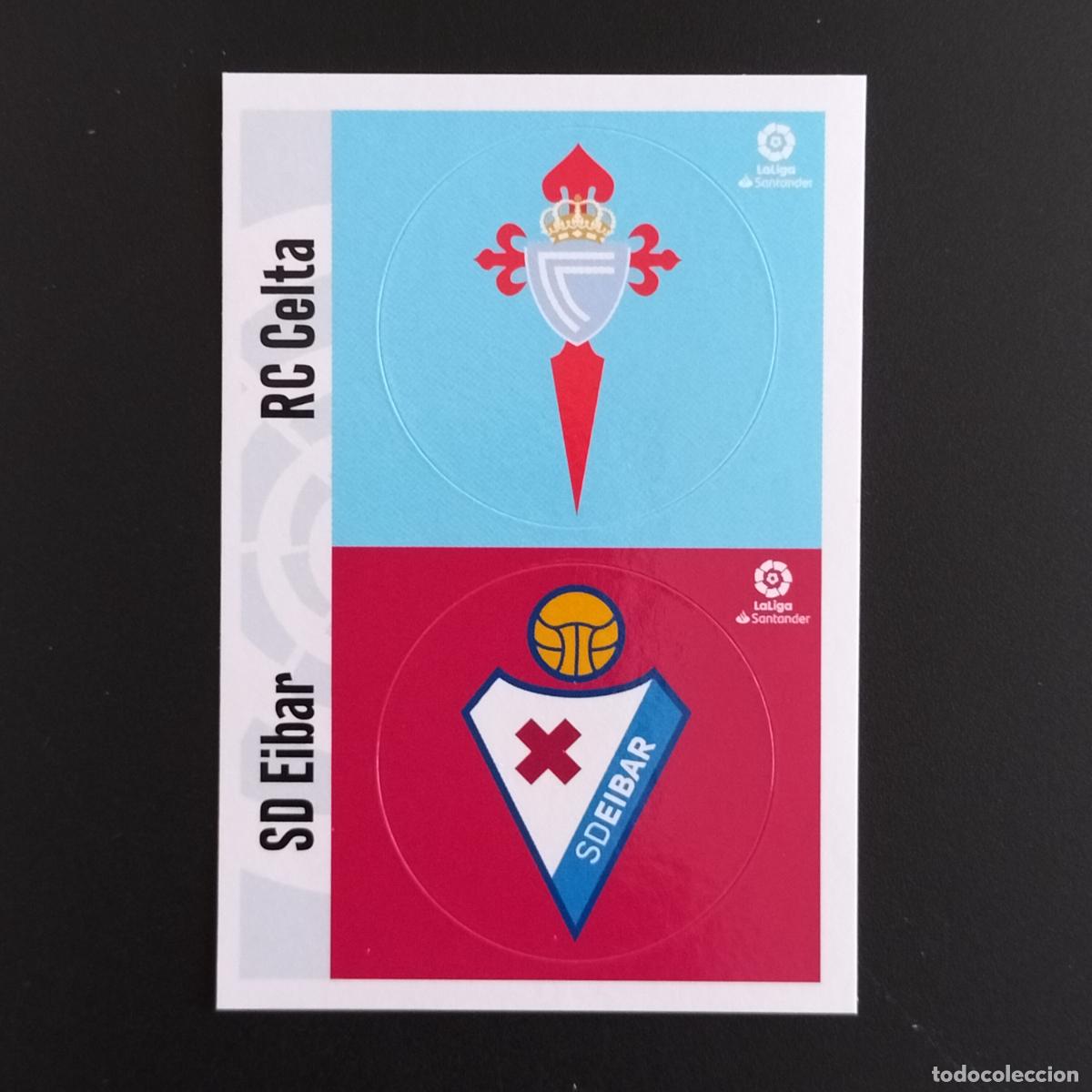 Cromos de F&uacute;tbol: ESCUDO LOGO CELTA VIGO Y EIBAR CROMOS LALIGA SANTANDER ESTE 2020 2021 20 21 LIGA PANINI