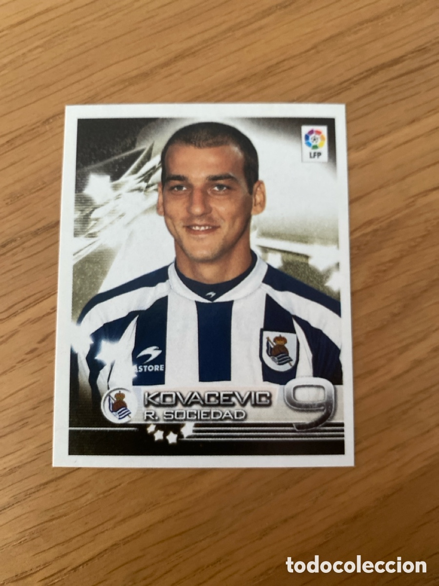 Cromos de F&uacute;tbol: Cromo panini 336 superliga de Estrellas 2002 2003 Kovacevic Real Sociedad - Stickers album