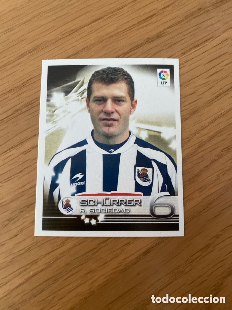 Cromos de F&uacute;tbol: Cromo panini 324 superliga de Estrellas 2002 2003 Sch&uuml;rrer Real Sociedad - Stickers album