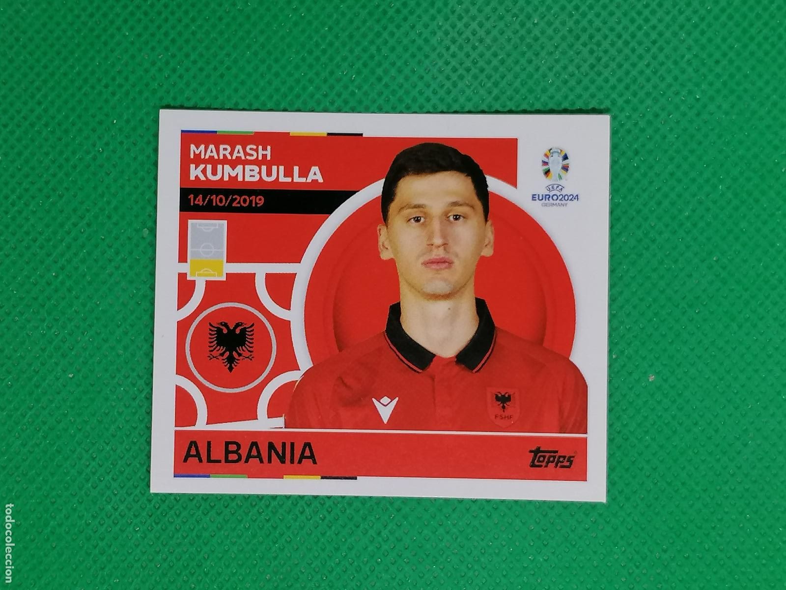 Cromos de F&uacute;tbol: ALB 8 ALB8 MARASH KUMBULLA ALBANIA ⚽ TOPPS EURO 2024 24 GERMANY STICKERS ⚽