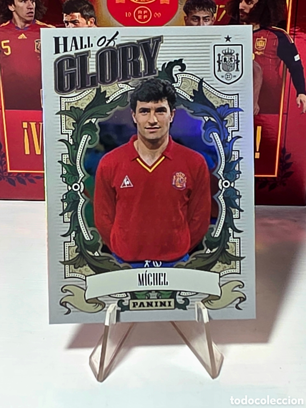 Cromos de F&uacute;tbol: Michel Hall of Glory Tributo Panini Selecci&oacute;n Espa&ntilde;ola (2010-2026) Vamos Campeones
