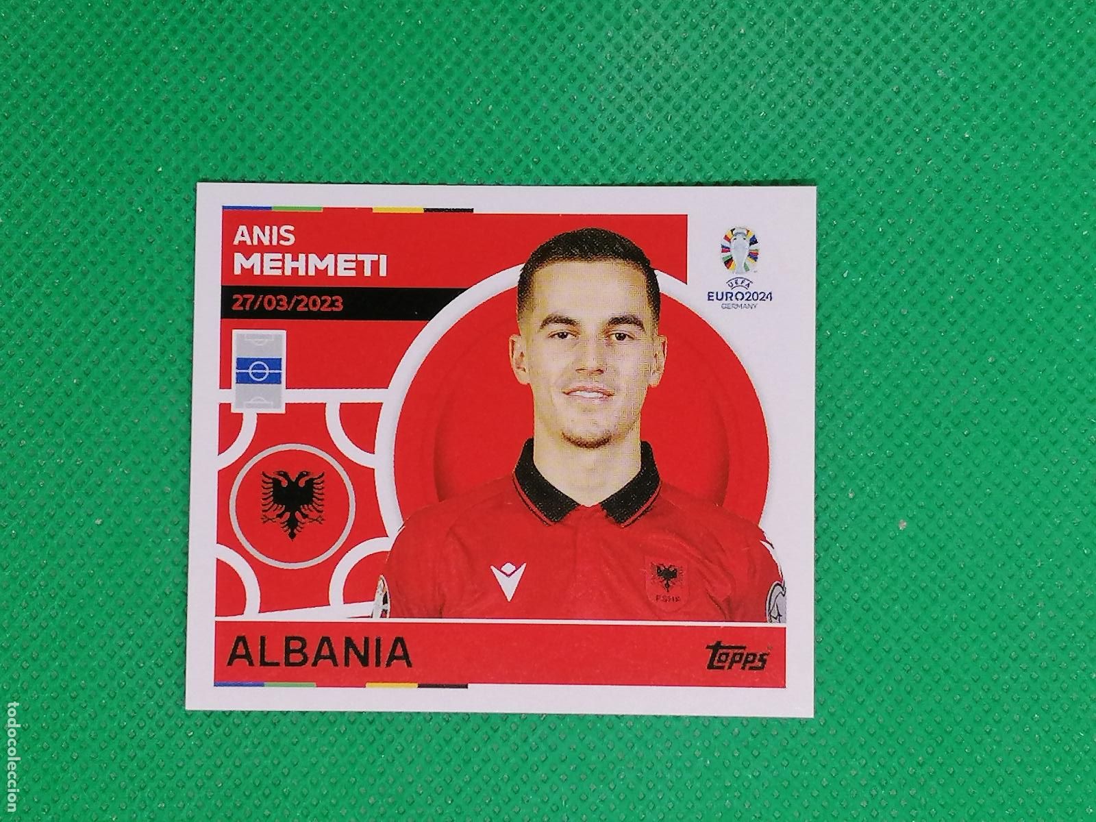 Cromos de F&uacute;tbol: ALB 14 ALB14 ANIS MEHMETI ALBANIA ⚽ TOPPS EURO 2024 24 GERMANY STICKERS ⚽