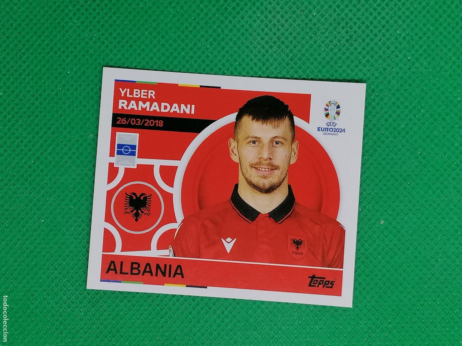 Cromos de F&uacute;tbol: ALB 15 ALB15 YLBER RAMADANI ALBANIA ⚽ TOPPS EURO 2024 24 GERMANY STICKERS ⚽