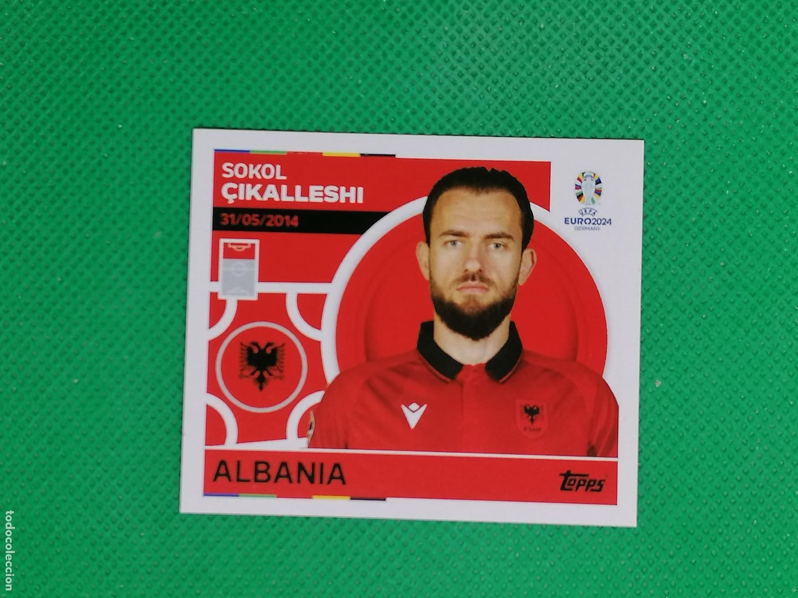 Cromos de F&uacute;tbol: ALB 18 ALB18 SOKOL CIKALLESHI ALBANIA ⚽ TOPPS EURO 2024 24 GERMANY STICKERS ⚽