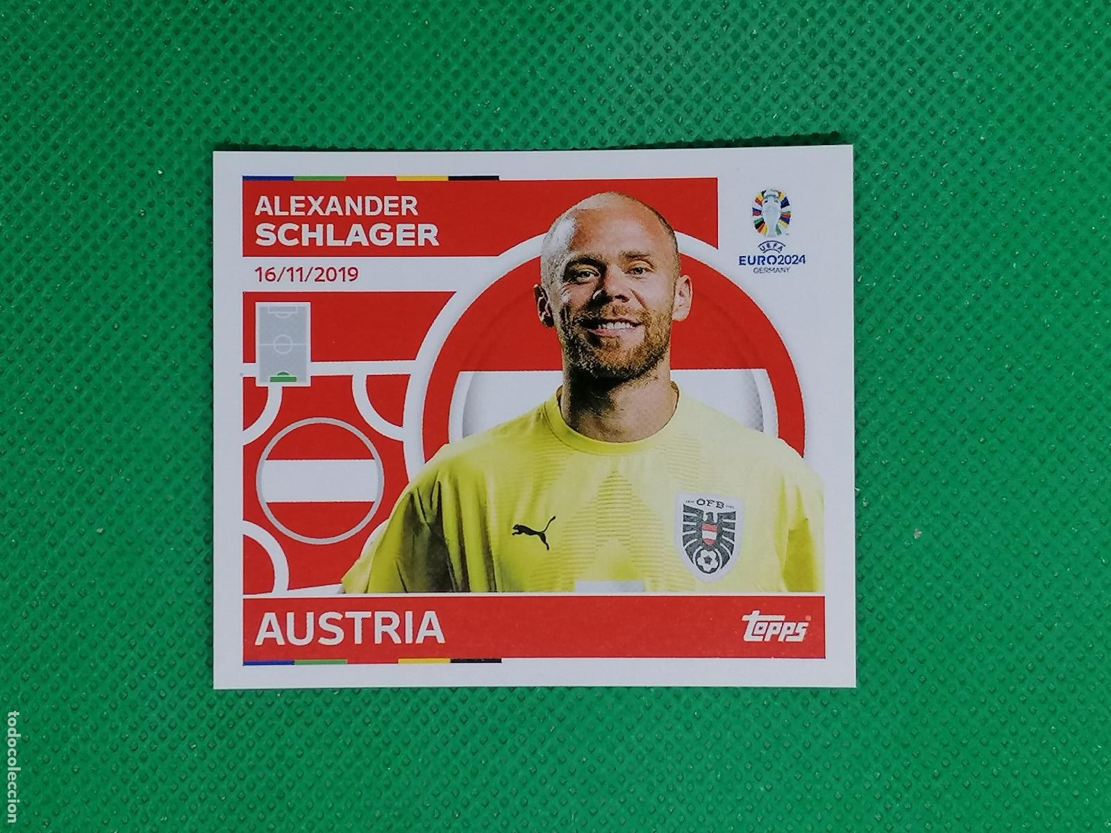 Cromos de F&uacute;tbol: AUT 4 AUT4 ALEXANDER SCHLAGER AUSTRIA ⚽ TOPPS EURO 2024 24 GERMANY STICKERS ⚽