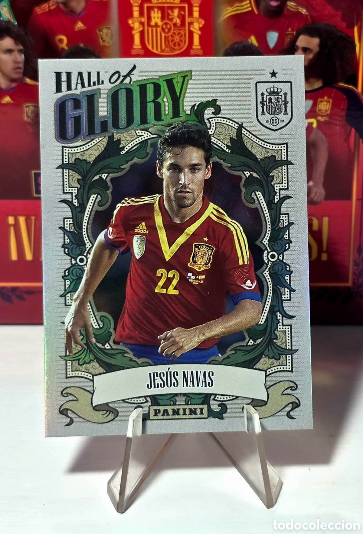 Cromos de F&uacute;tbol: Jes&uacute;s Navas Hall of Glory Tributo Panini Selecci&oacute;n Espa&ntilde;ola (2010-2026) Vamos Campeones