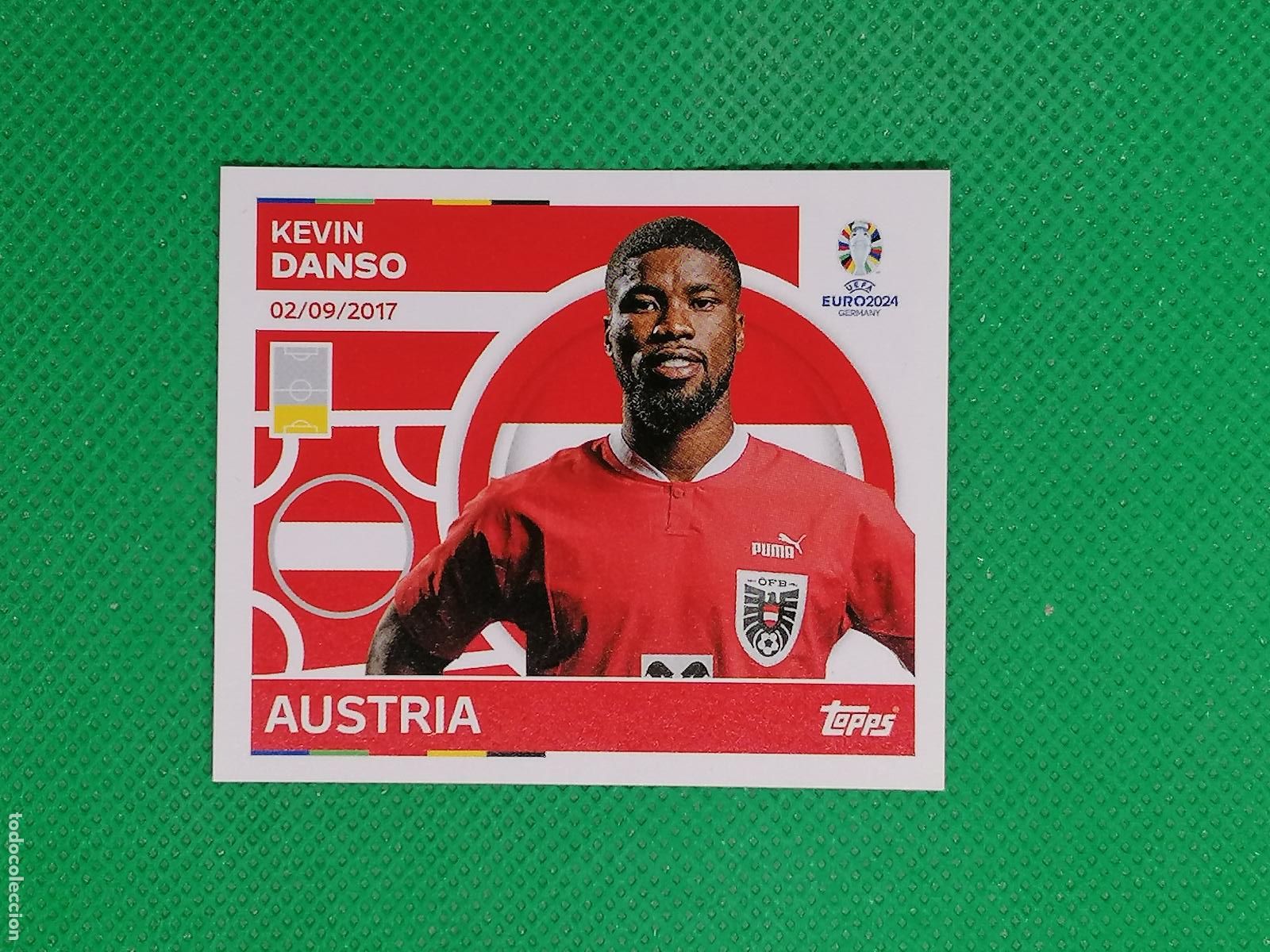 Cromos de F&uacute;tbol: AUT 9 AUT9 KEVIN DANSO AUSTRIA ⚽ TOPPS EURO 2024 24 GERMANY STICKERS ⚽