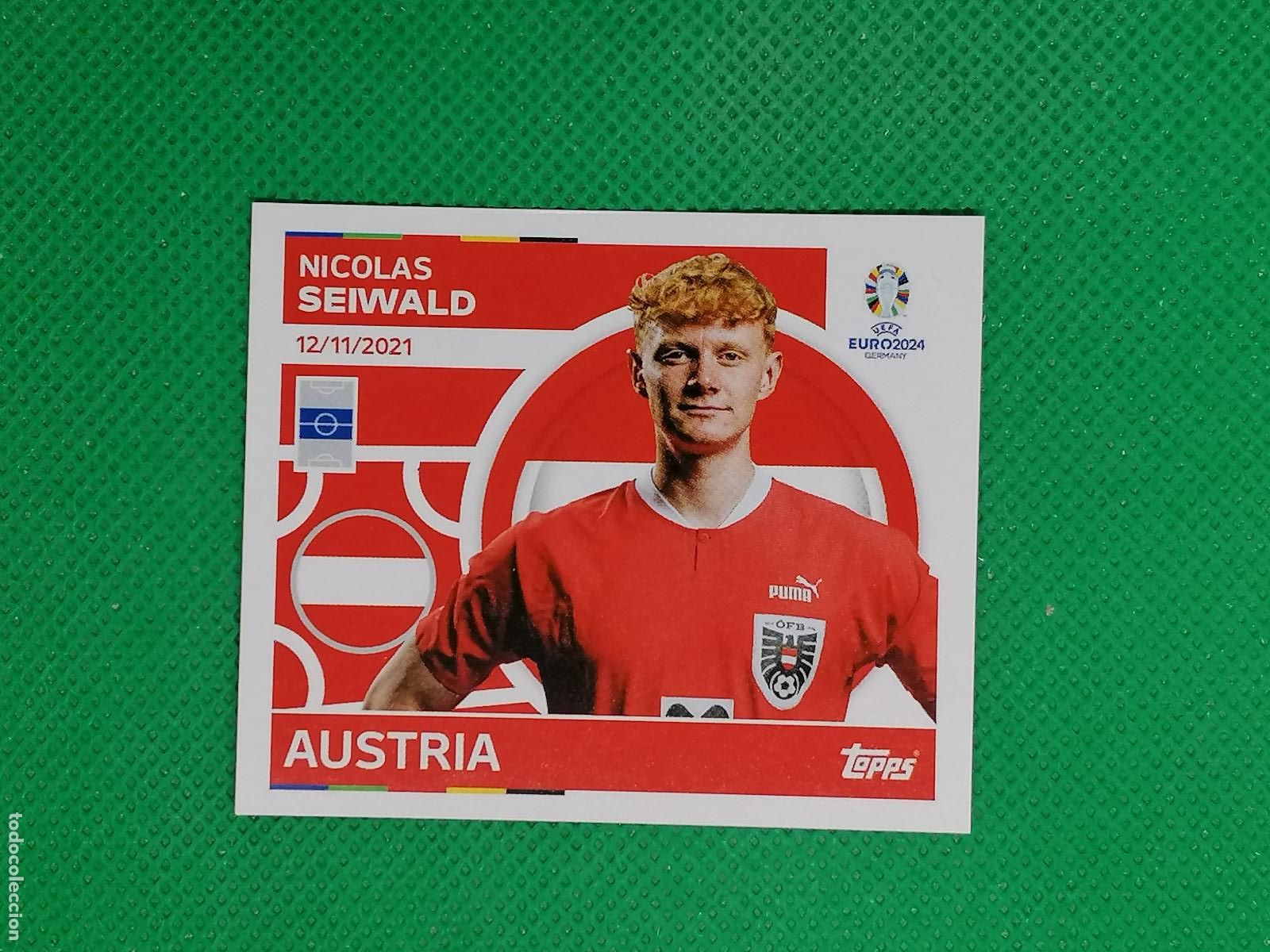 Cromos de F&uacute;tbol: AUT 11 AUT11 NICOLAS SEIWALD AUSTRIA ⚽ TOPPS EURO 2024 24 GERMANY STICKERS ⚽