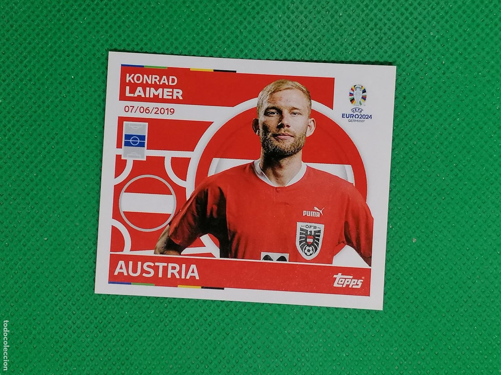 Cromos de F&uacute;tbol: AUT 14 AUT14 KONRAD LAIMER AUSTRIA ⚽ TOPPS EURO 2024 24 GERMANY STICKERS ⚽