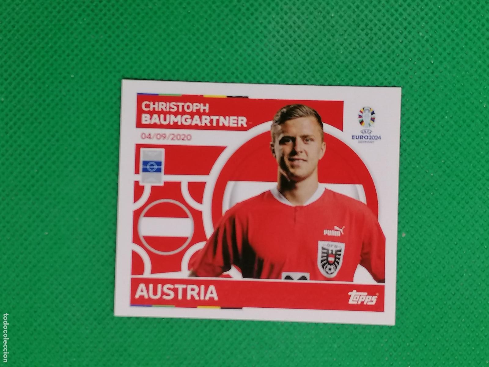 Cromos de F&uacute;tbol: AUT 15 AUT15 CHRISTOPH BAUMGARTNER AUSTRIA ⚽ TOPPS EURO 2024 24 GERMANY STICKERS ⚽