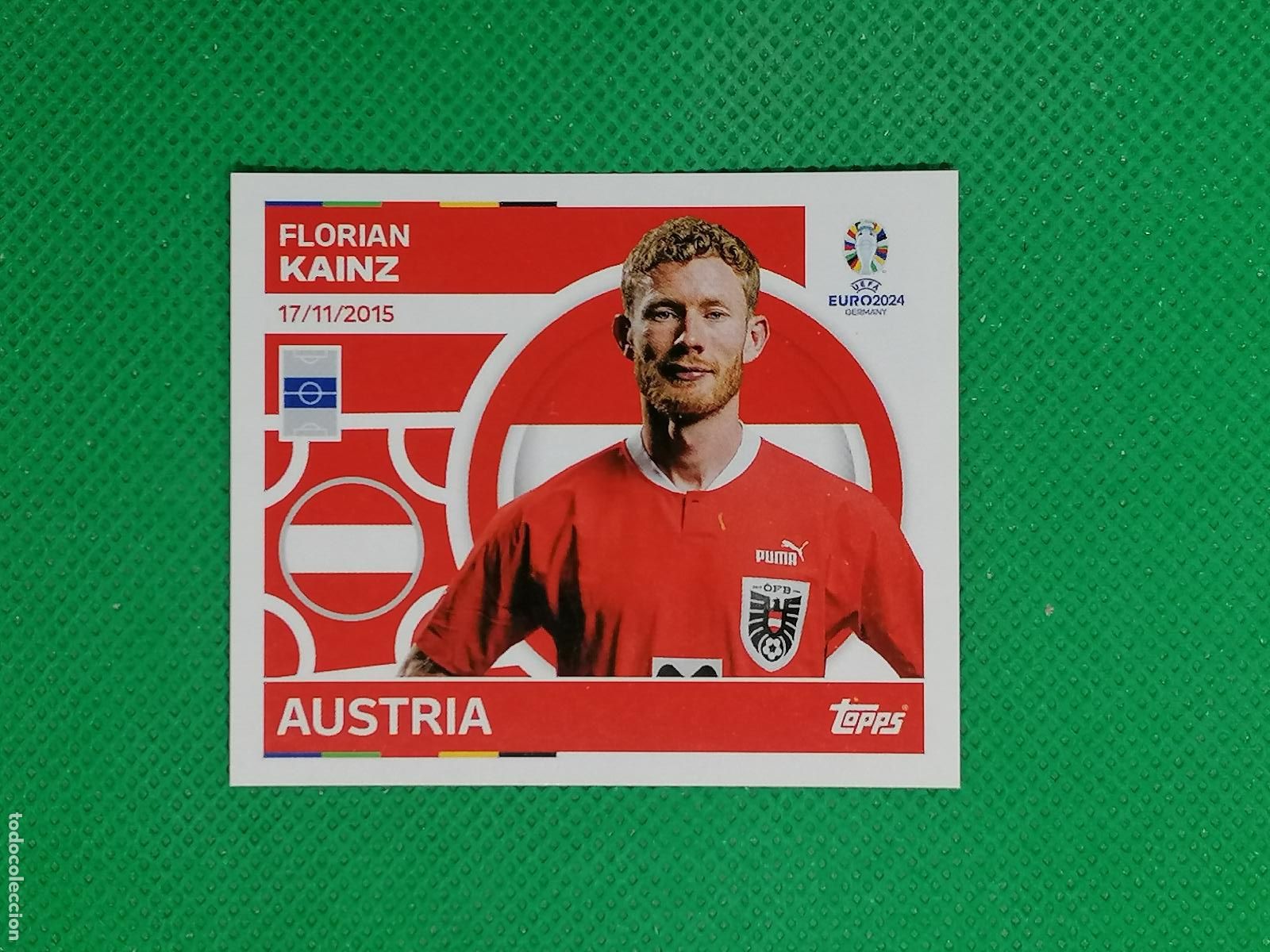 Cromos de F&uacute;tbol: AUT 16 AUT16 FLORIAN KAINZ AUSTRIA ⚽ TOPPS EURO 2024 24 GERMANY STICKERS ⚽