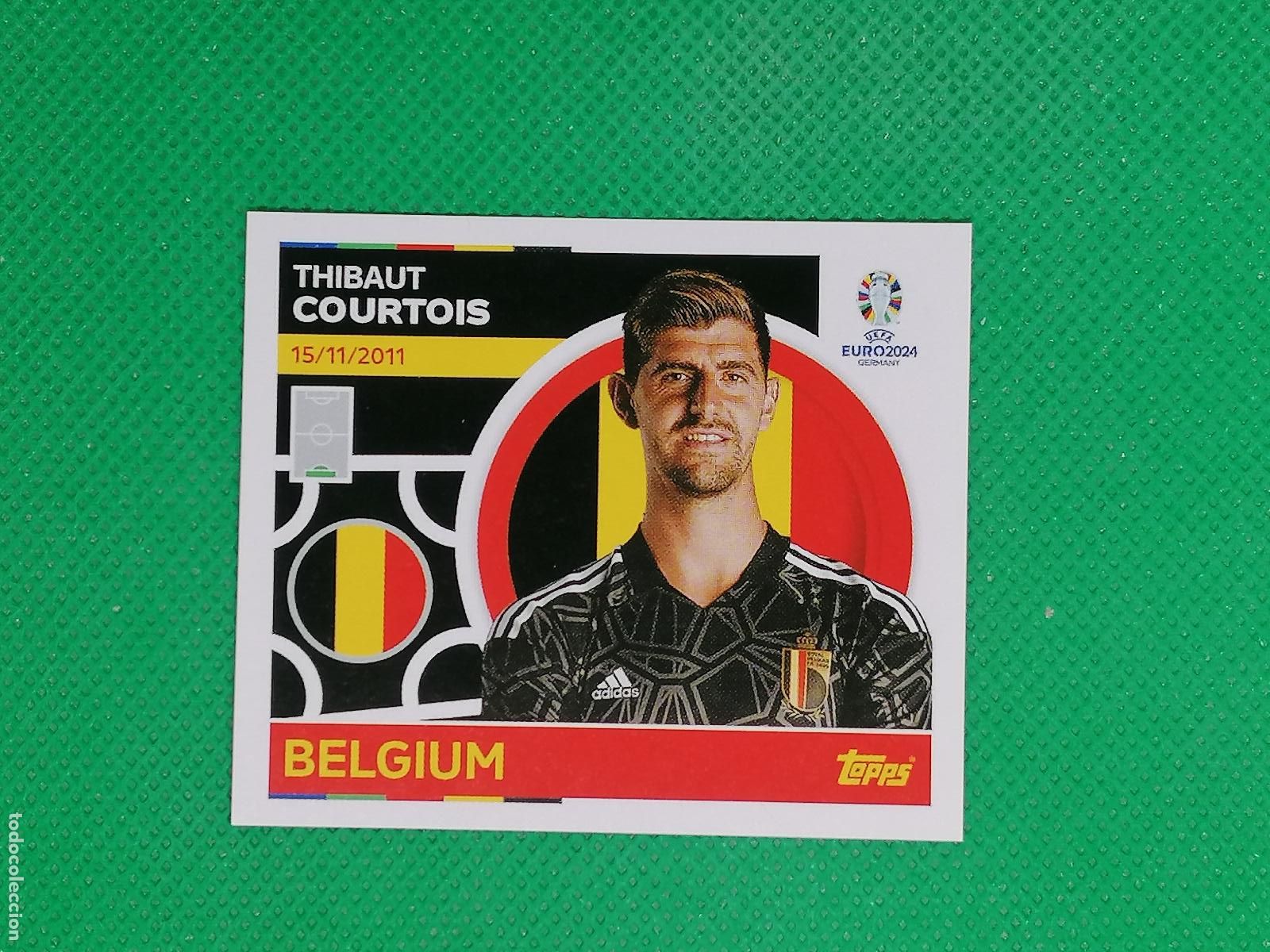 Cromos de F&uacute;tbol: BEL 4 BEL4 THIBAUTH COURTOIS BELGICA ⚽ TOPPS EURO 2024 24 GERMANY STICKERS ⚽