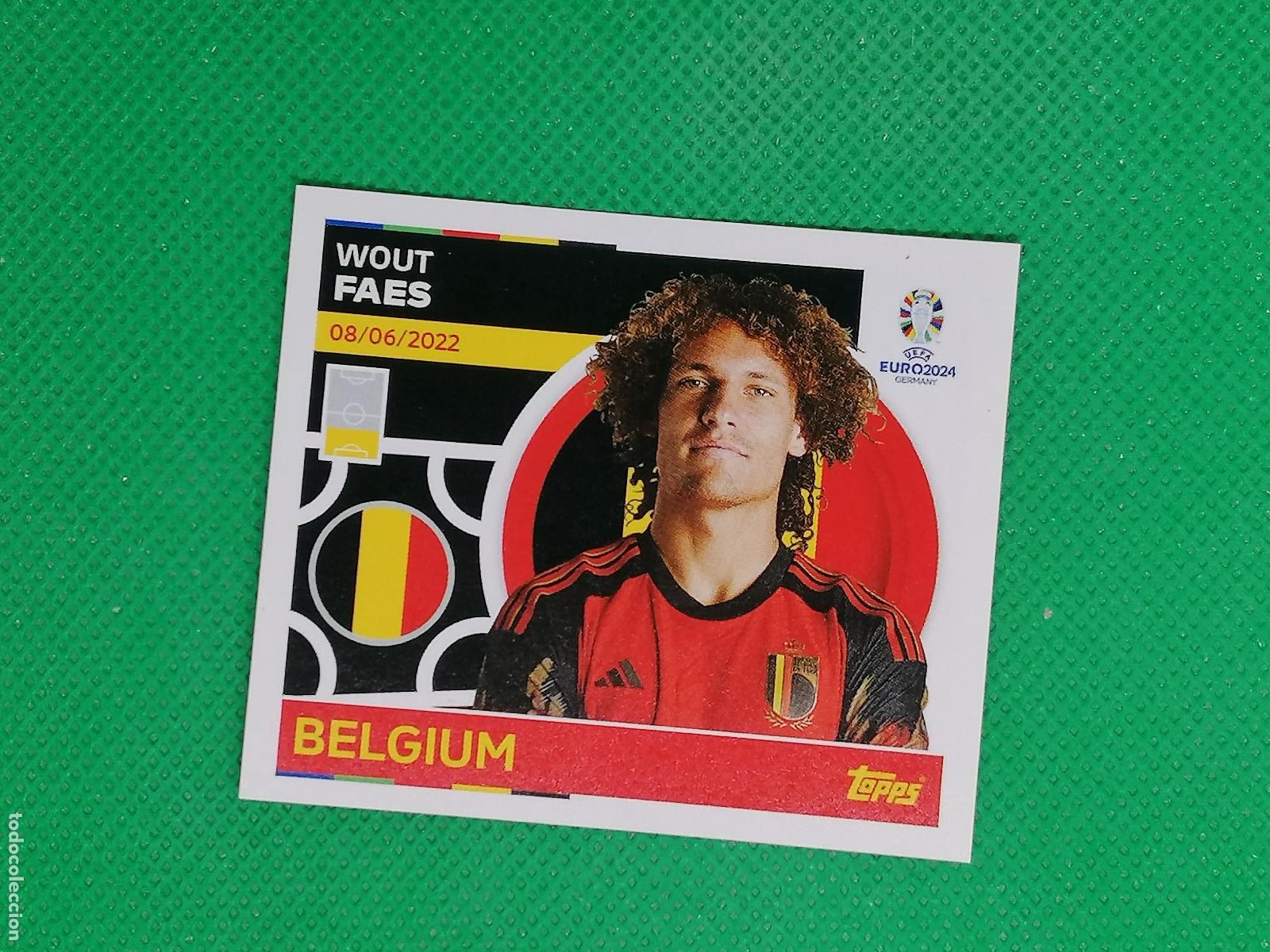 Cromos de F&uacute;tbol: BEL 6 BEL6 WOUT FAES BELGICA ⚽ TOPPS EURO 2024 24 GERMANY STICKERS ⚽