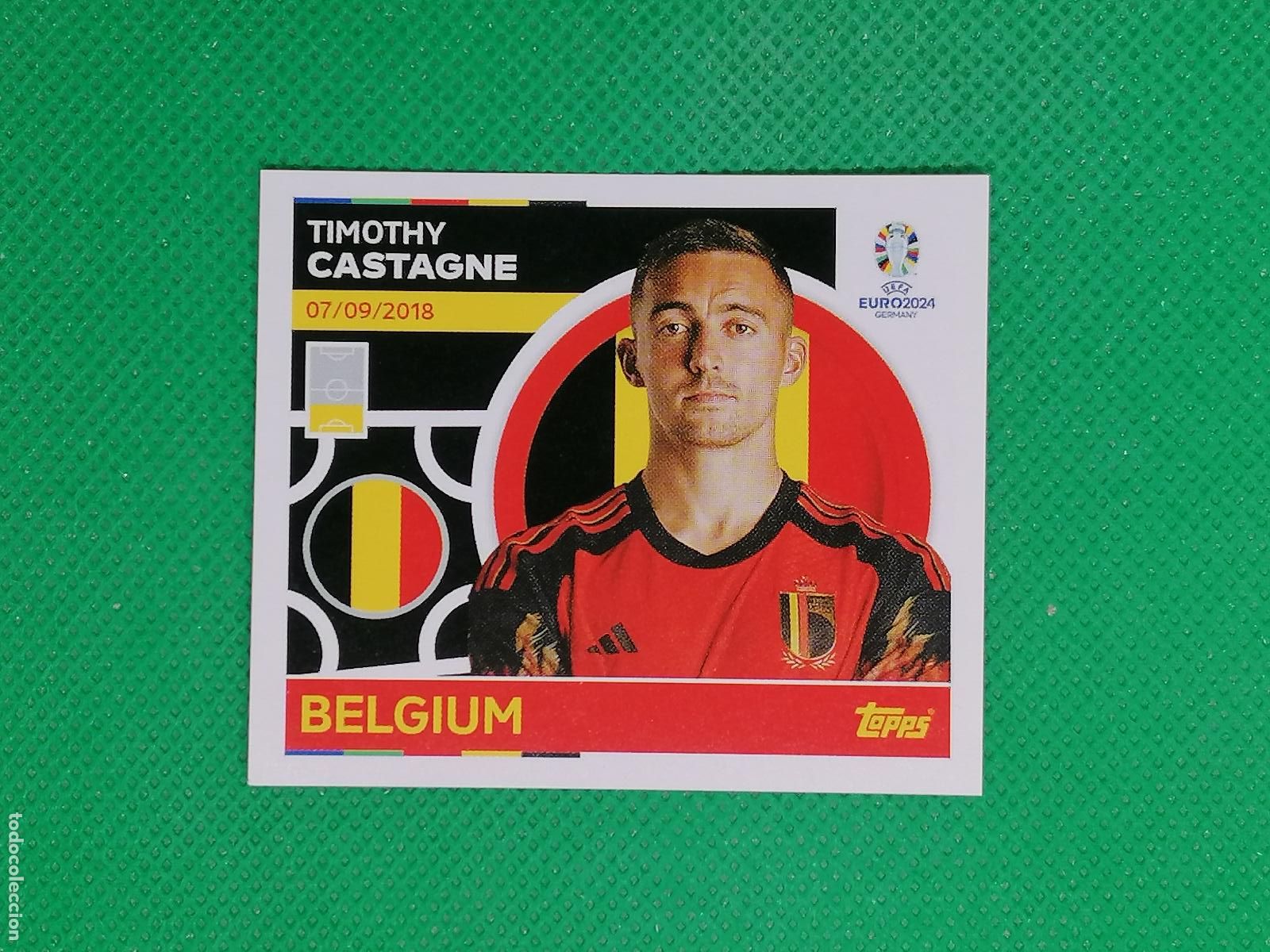 Cromos de F&uacute;tbol: BEL 7 BEL7 TIMOTHY CASTAGNE BELGICA ⚽ TOPPS EURO 2024 24 GERMANY STICKERS ⚽