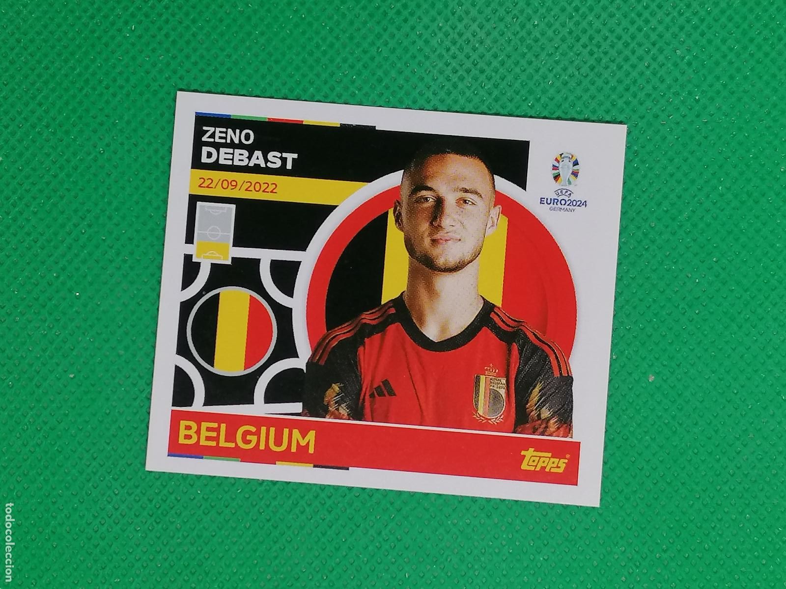 Cartes &agrave; collectionner de Football: BEL 9 BEL9 ZENO DEBAST BELGICA ⚽ TOPPS EURO 2024 24 GERMANY STICKERS ⚽