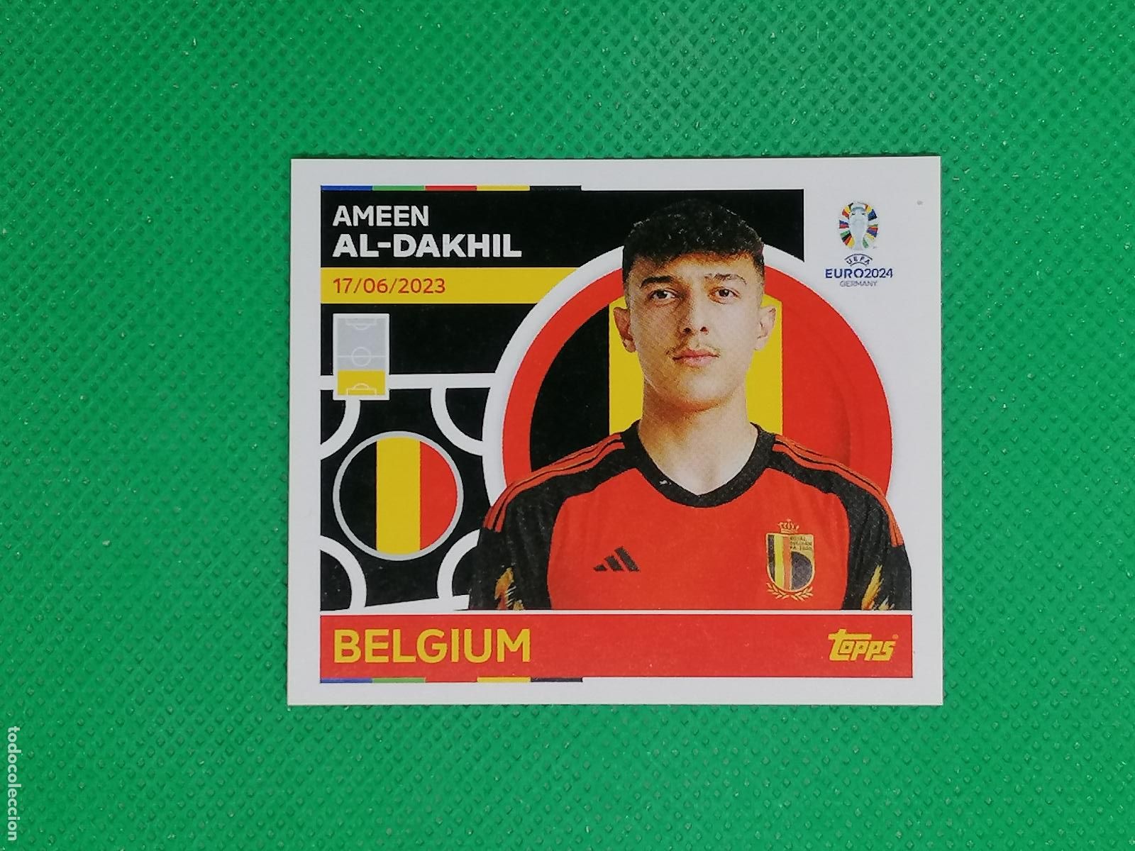 Cartes &agrave; collectionner de Football: BEL 10 BEL10 AMEEN AL-DAKHIL BELGICA ⚽ TOPPS EURO 2024 24 GERMANY STICKERS ⚽