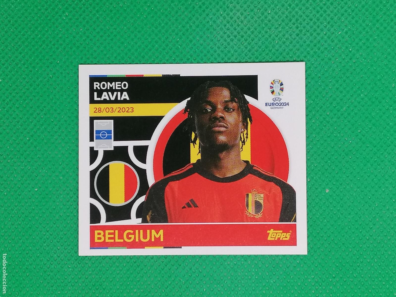 Cromos de F&uacute;tbol: BEL 12 BEL12 ROMEO LAVIA BELGICA ⚽ TOPPS EURO 2024 24 GERMANY STICKERS ⚽