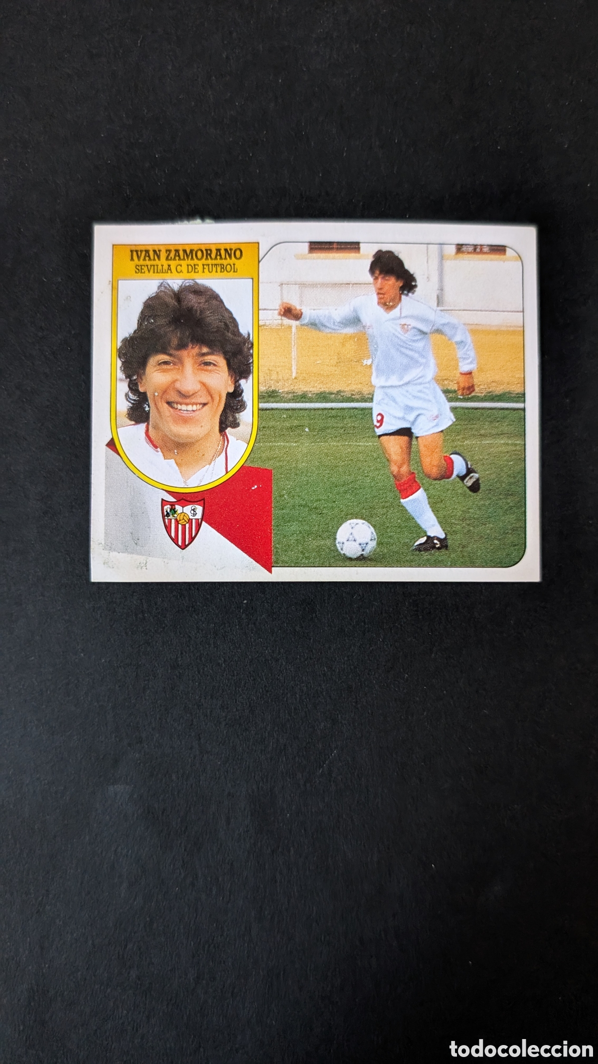 Cartes &agrave; collectionner de Football: IVAN ZAMORANO SEVILLA ROOKIE LIGA ESTE 1991/92 91 92 CARTON DESPEGADO