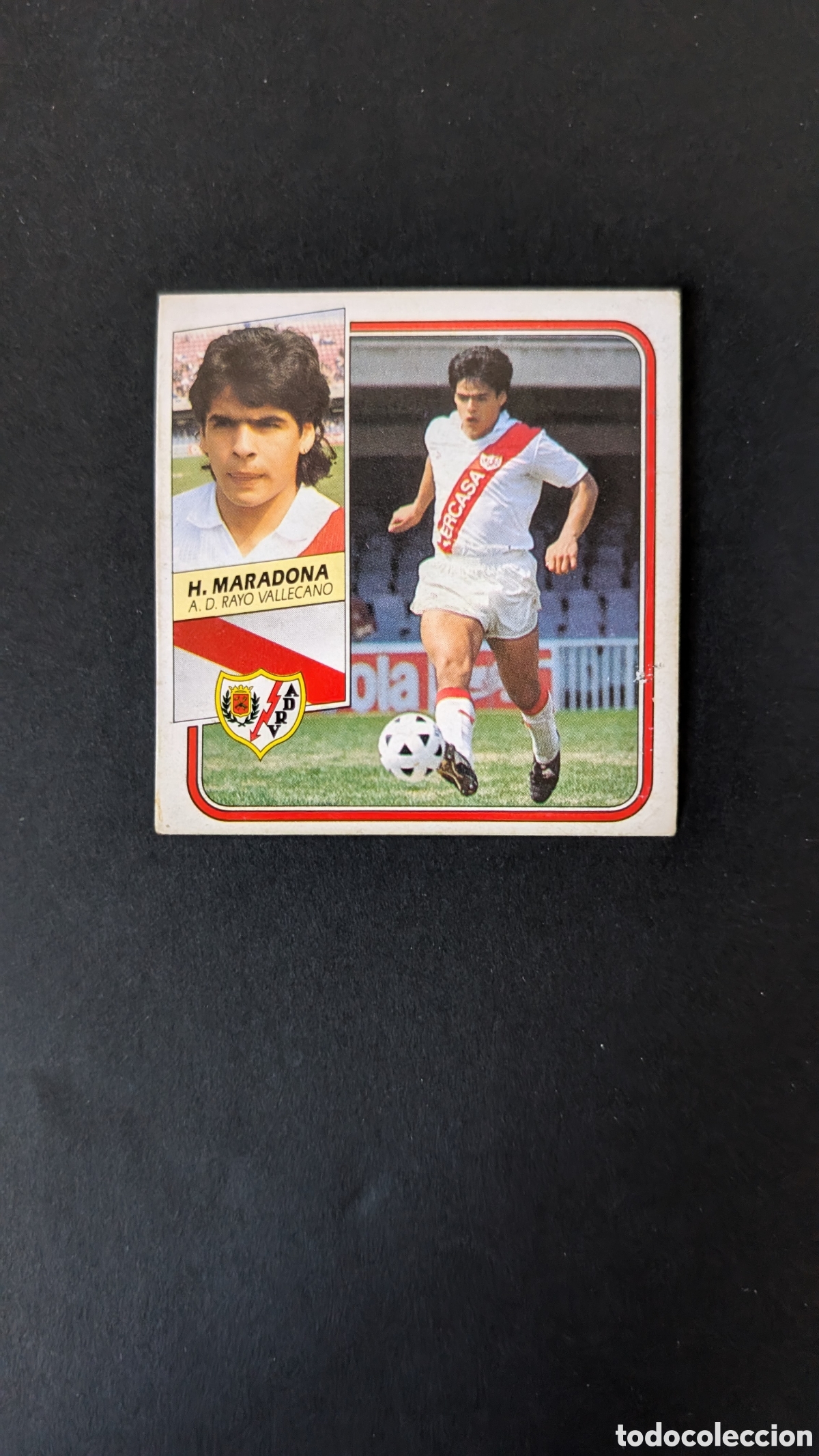 Figurine di Calcio: HUGO MARADONA RAYO VALLECANO LIGA ESTE 1989/90 89 90 DESPEGADO