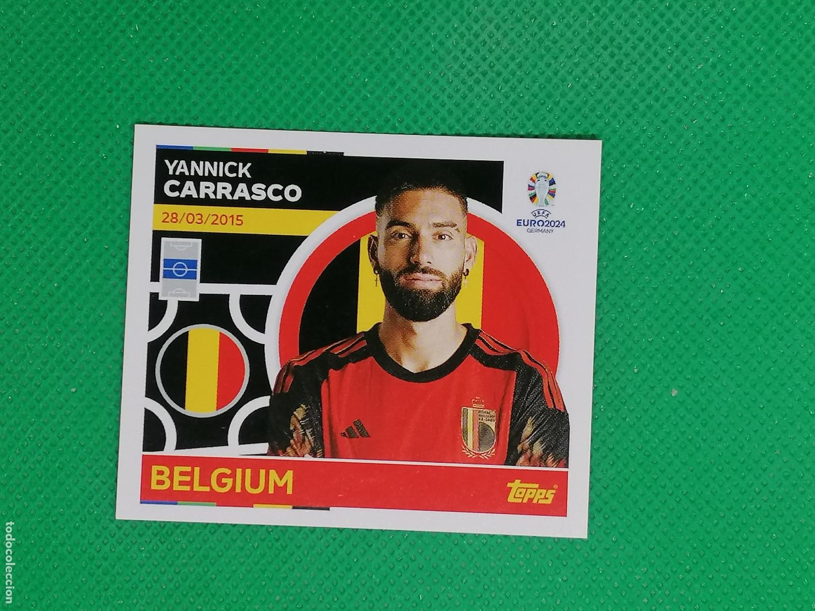 Cromos de F&uacute;tbol: BEL 15 BEL15 YANNICK CARRASCO BELGICA ⚽ TOPPS EURO 2024 24 GERMANY STICKERS ⚽