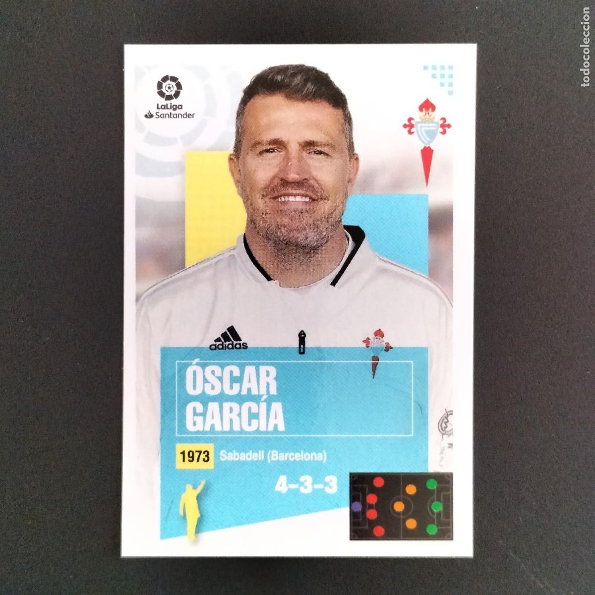Cromos de F&uacute;tbol: N&ordm; 1 OSCAR GARCIA ENTRENADOR CELTA VIGO CROMOS LALIGA SANTANDER ESTE 2020 2021 20 21 LIGA PANINI