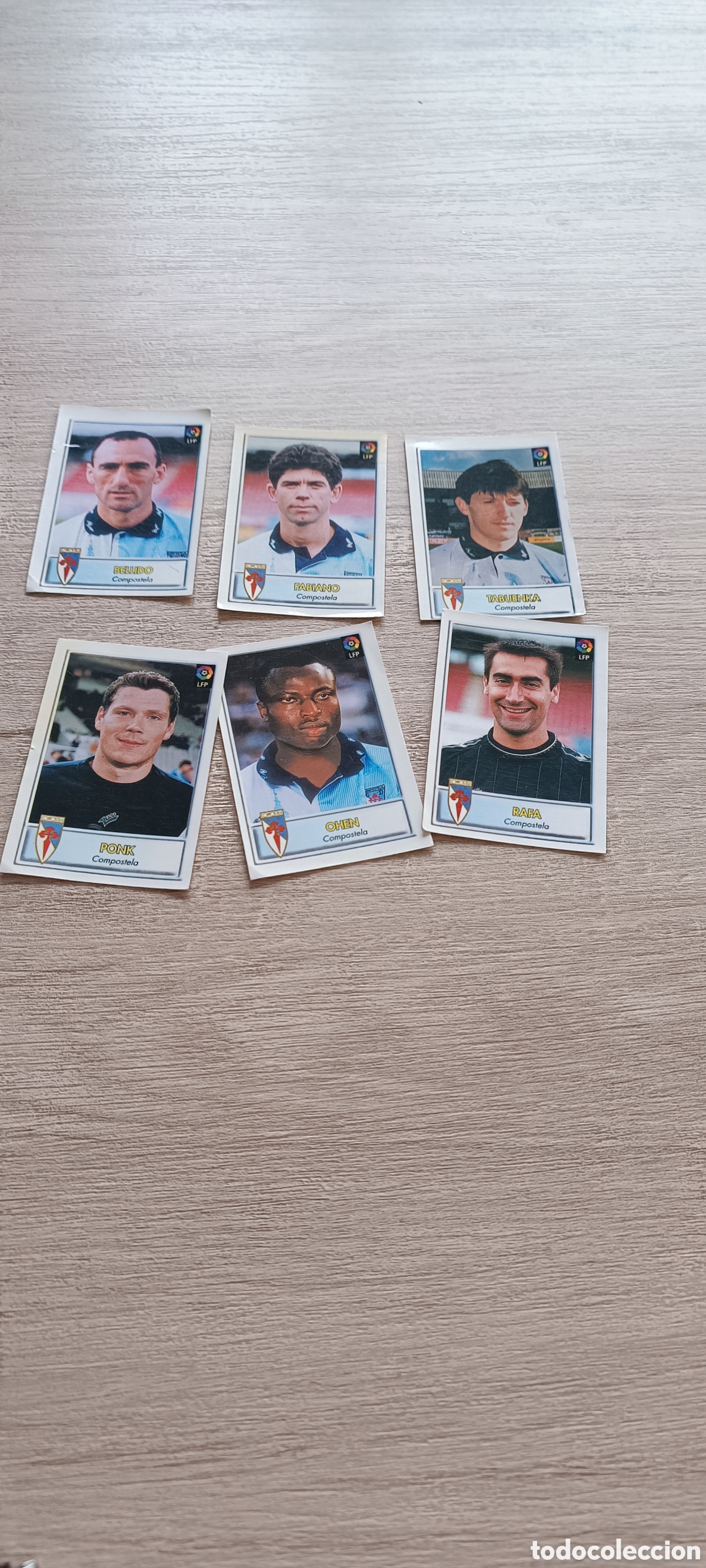 Cromos de f&uacute;tbol: Cromos de f&uacute;tbol Compostela, bollycao 97/98