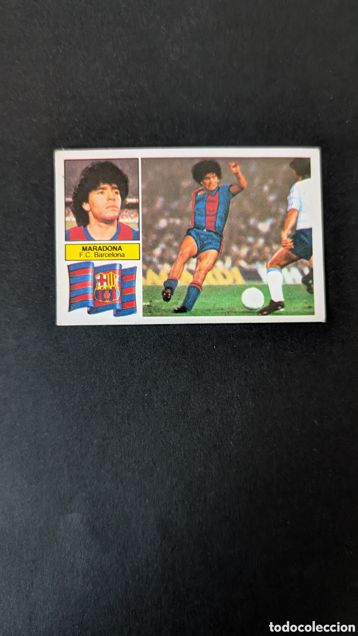 Cartes &agrave; collectionner de Football: L5 MARADONA BARCELONA FICHAJE 6 VERSION LIGA ESTE 1982/83 82 83 DESPEGADO