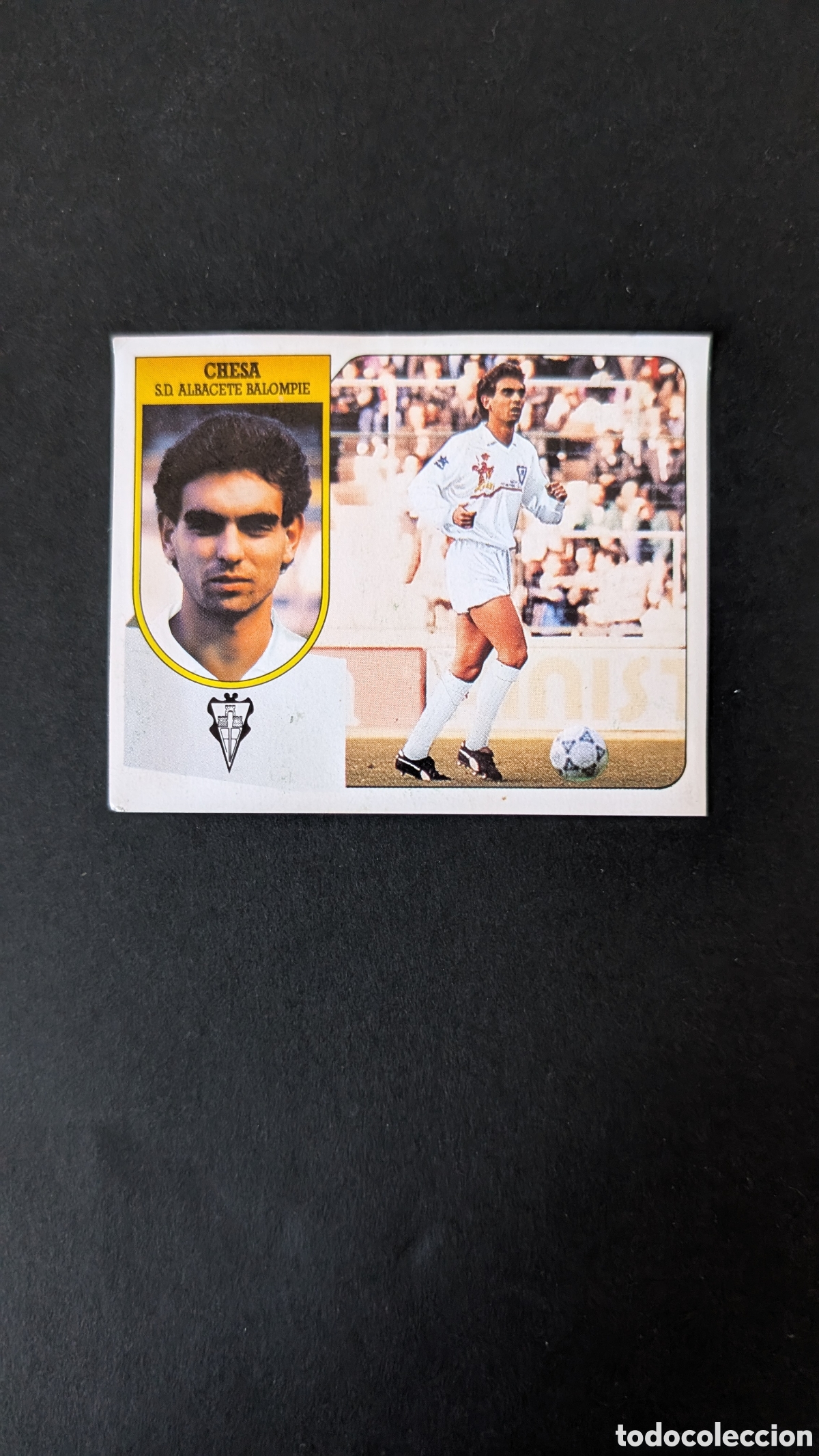 Figurine di Calcio: CHESA ALBACETE COLOCA LIGA ESTE 1991/92 91 92 CARTON DESPEGADO