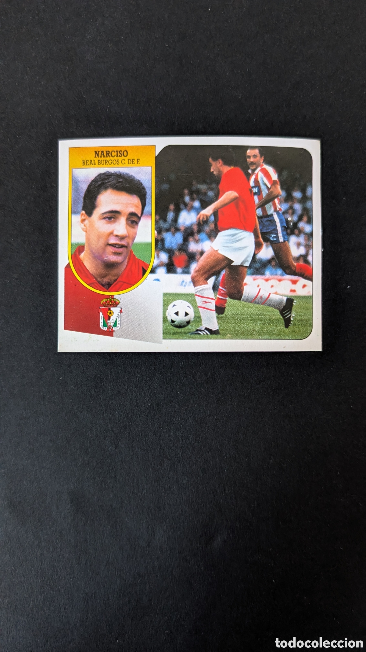 Figurine di Calcio: NARCISO BURGOS COLOCA LIGA ESTE 1991/92 91 92 CARTON DESPEGADO