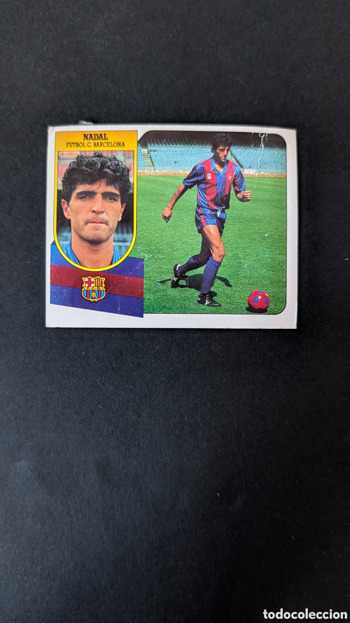 Cartes &agrave; collectionner de Football: NADAL BARCELONA FICHAJE 1 VERSION LIGA ESTE 1991/92 91 92 CARTON DESPEGADO