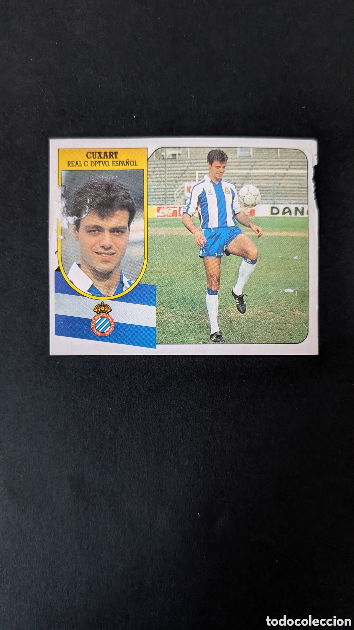 Cartes &agrave; collectionner de Football: CUXART ESPA&Ntilde;OL FICHAJE 11 LIGA ESTE 1991/92 91 92 CARTON DESPEGADO