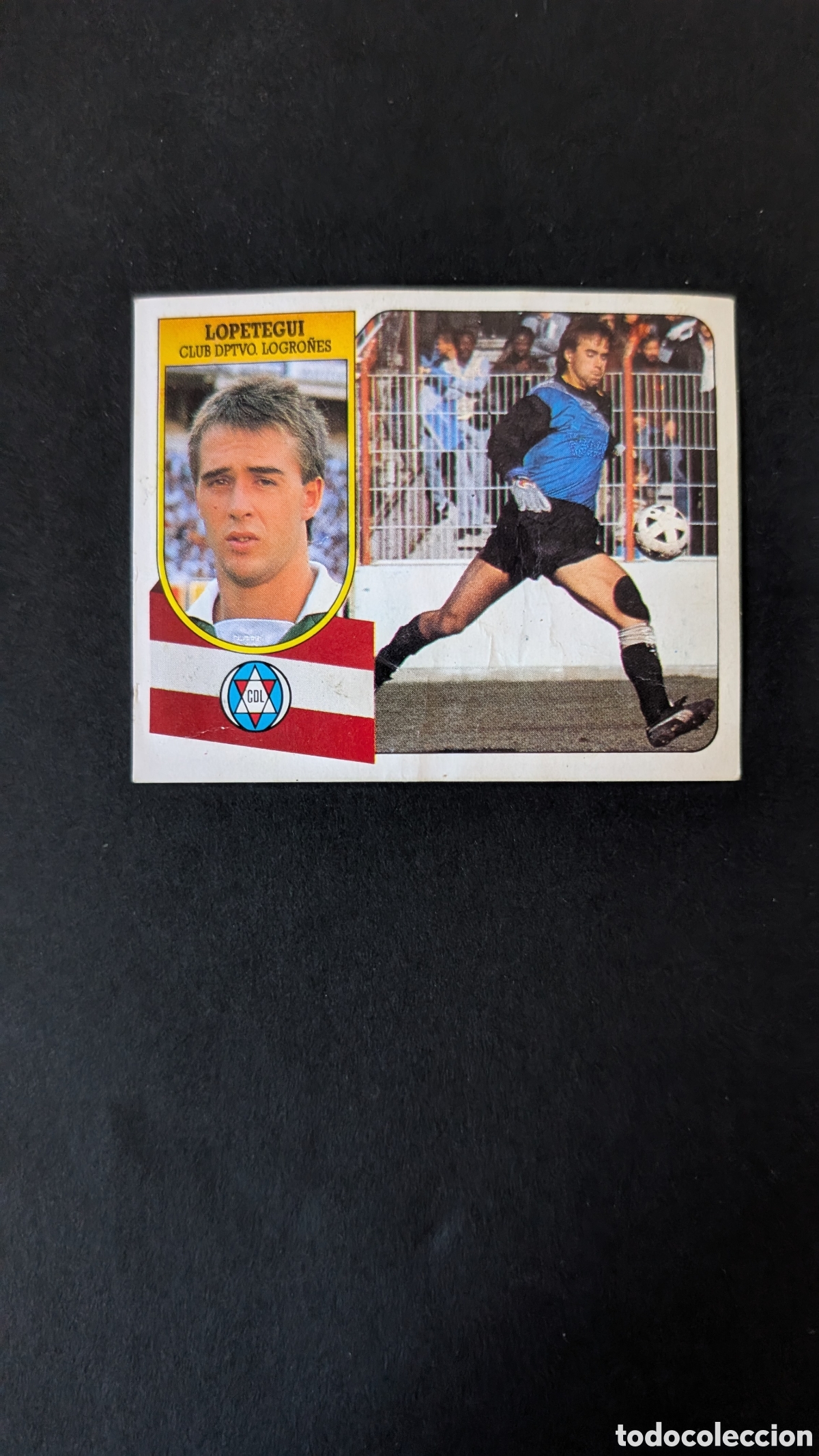 Cartes &agrave; collectionner de Football: LOPETEGUI LOGRO&Ntilde;ES FICHAJE 12 LIGA ESTE 1991/92 91 92 CARTON DESPEGADO