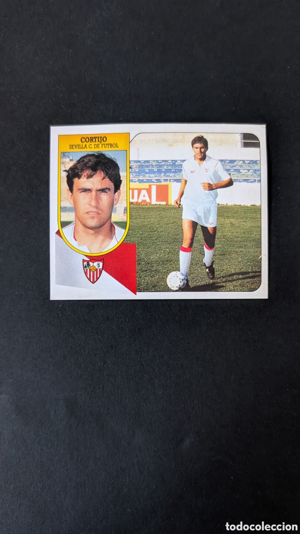 Cartes &agrave; collectionner de Football: CORTIJO SEVILLA FICHAJE 18 LIGA ESTE 1991/92 91 92 CARTON DESPEGADO