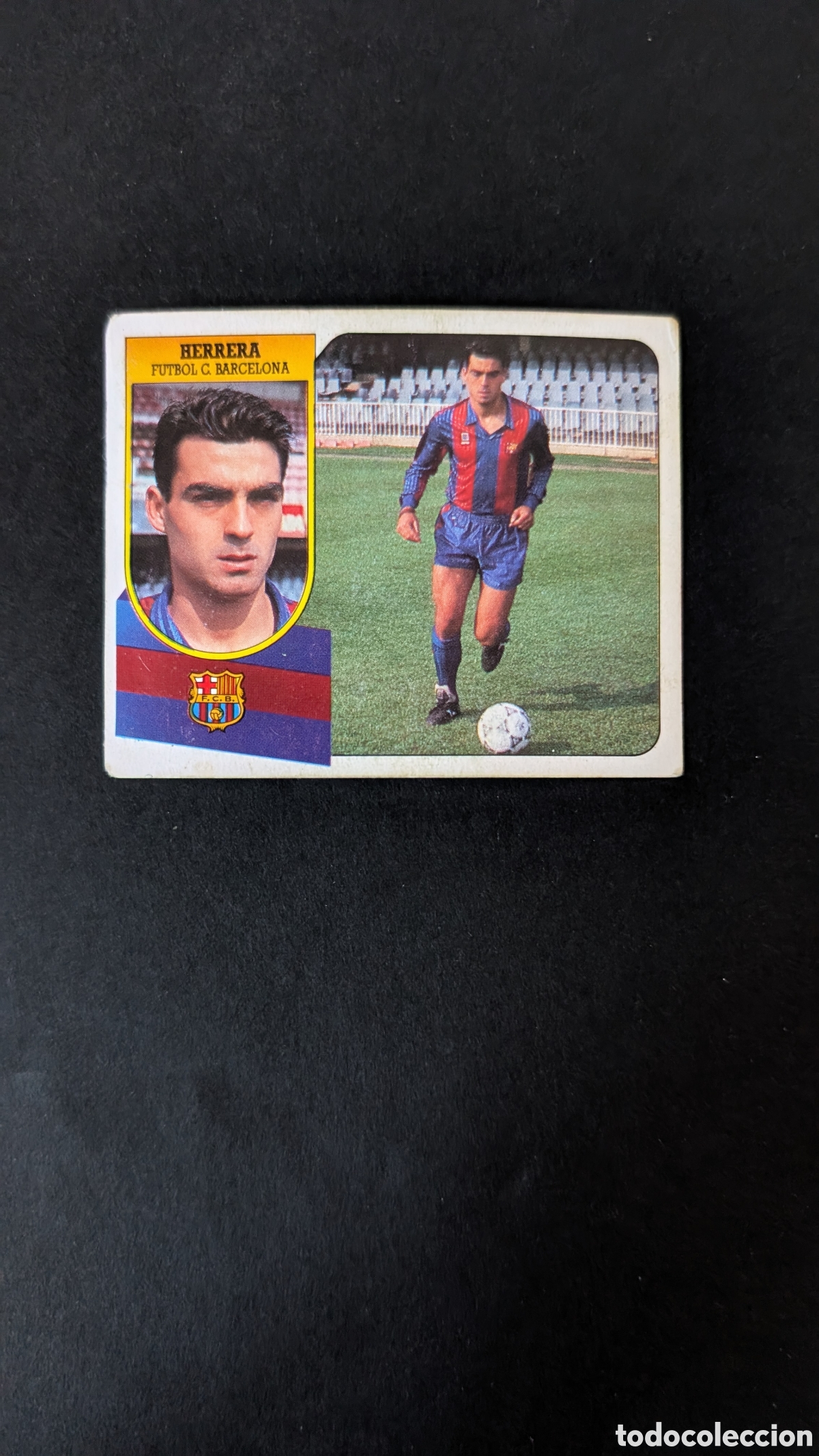 Football Stickers: HERRERA BARCELONA BAJA LIGA ESTE 1991/92 91 92 CARTON DESPEGADO