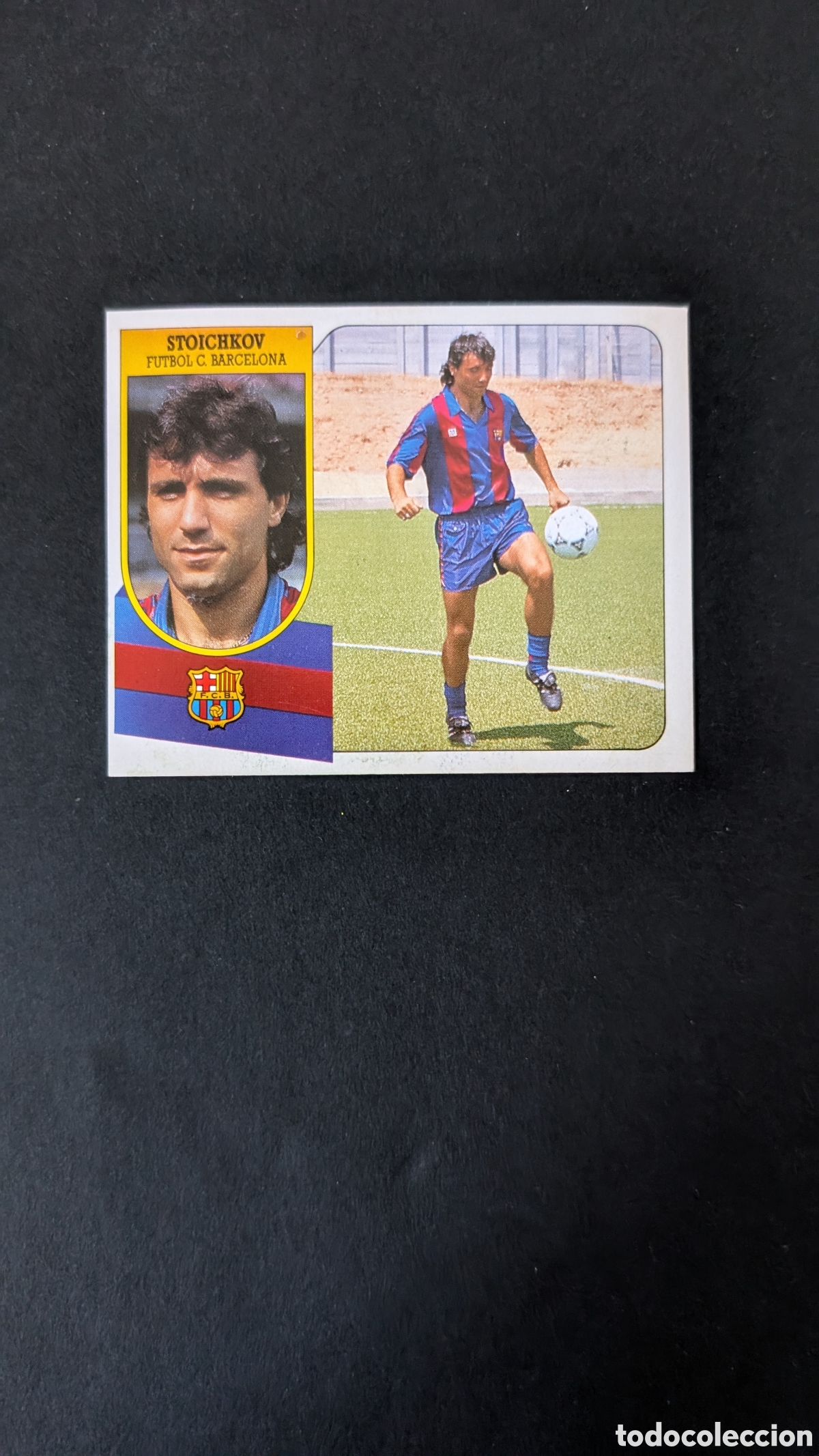 Cartes &agrave; collectionner de Football: STOICHKOV BARCELONA LIGA ESTE 1991/92 91 92 CARTON DESPEGADO