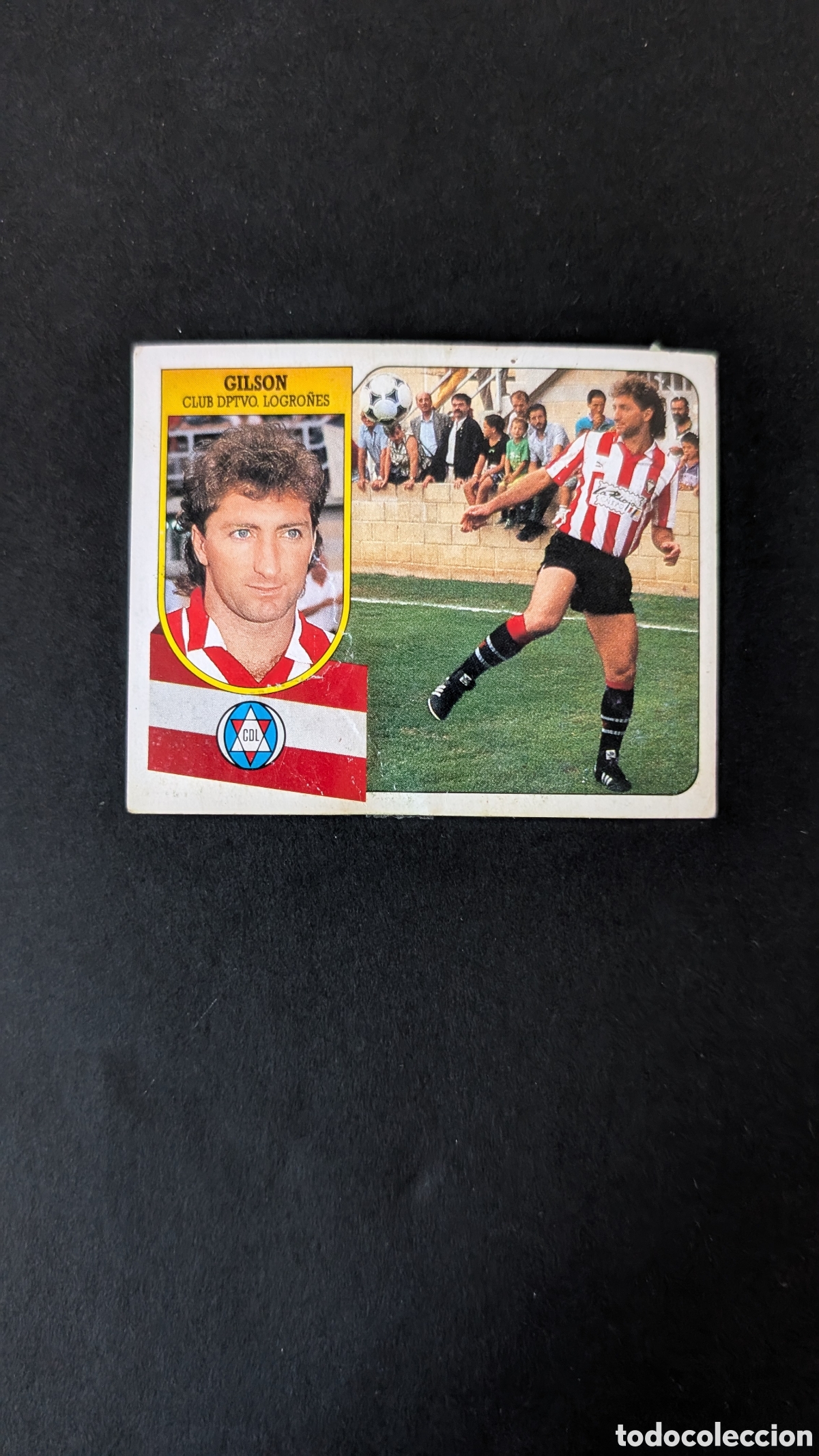 Cartes &agrave; collectionner de Football: GILSON LOGRO&Ntilde;ES BAJA LIGA ESTE 1991/92 91 92 CARTON DESPEGADO