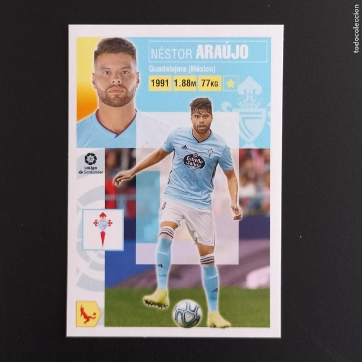 Cromos de F&uacute;tbol: N&ordm; 7 ARAUJO CELTA VIGO CROMOS LALIGA SANTANDER ESTE 2020 2021 20 21 LIGA PANINI