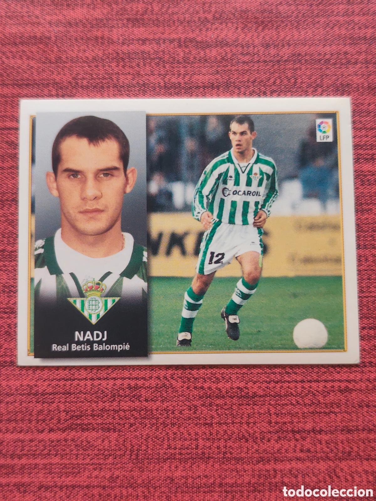 Cromos de F&uacute;tbol: BAJA NADJ REAL BETIS EDICIONES ESTE 1998 1999