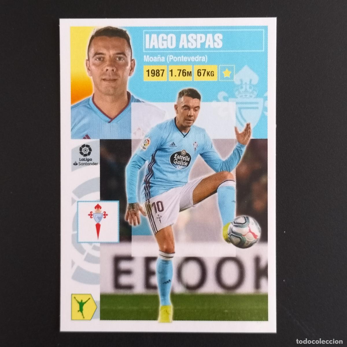 Cromos de F&uacute;tbol: N&ordm; 17 IAGO ASPAS CELTA VIGO CROMOS LALIGA SANTANDER ESTE 2020 2021 20 21 LIGA PANINI