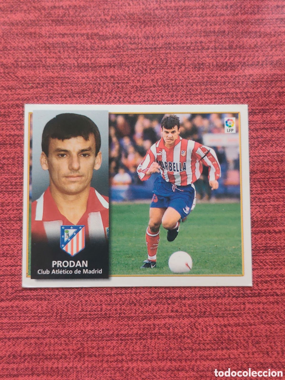 Cromos de F&uacute;tbol: BAJA PRODAN ATL&Eacute;TICO MADRID EDICIONES ESTE 1998 1999
