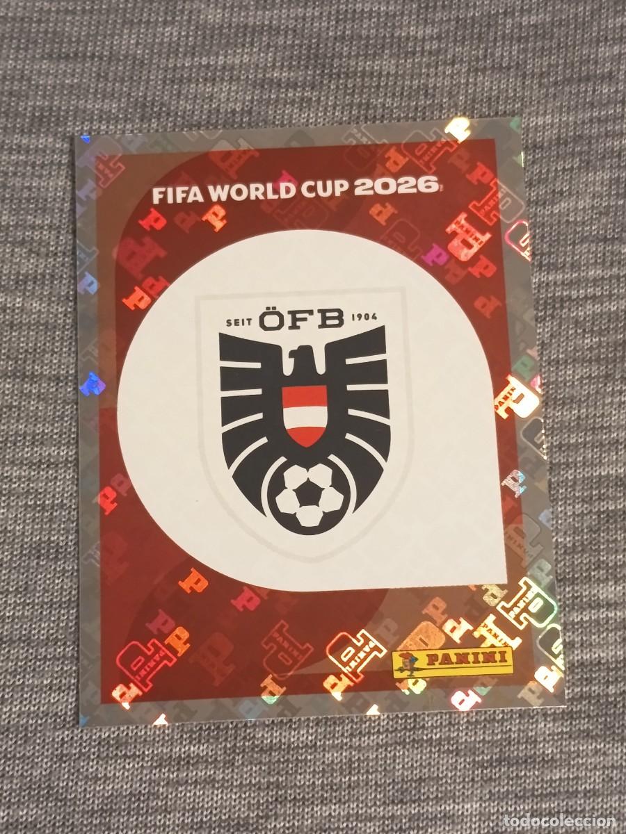 Figurine di Calcio: ESCUDO AUSTRIA AUT 1 STICKER MUNDIAL 2026 PANINI FIFA WORLD CUP NUEVO