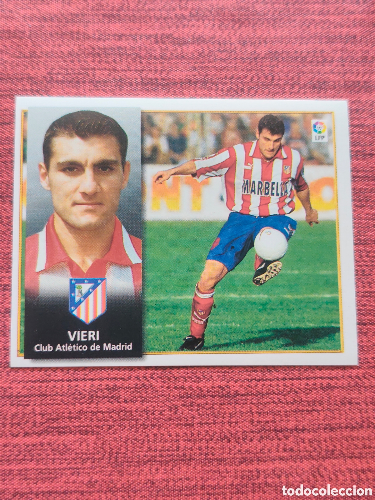 Figurine di Calcio: BAJA VIERI ATL&Eacute;TICO MADRID EDICIONES ESTE 1998 1999