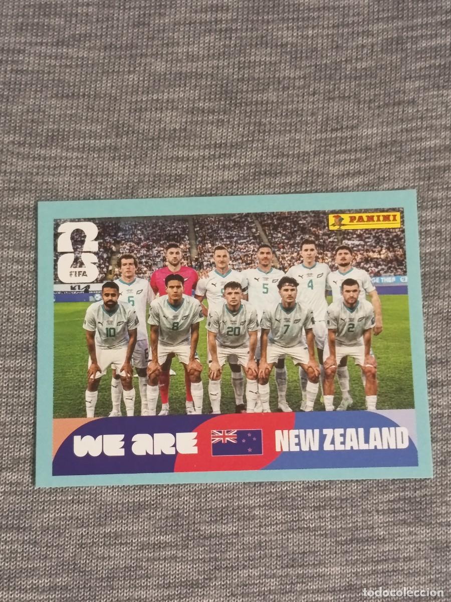 Cromos de F&uacute;tbol: ALINEACION NUEVA ZELANDA NZL 13 STICKER MUNDIAL 2026 PANINI FIFA WORLD CUP NUEVO