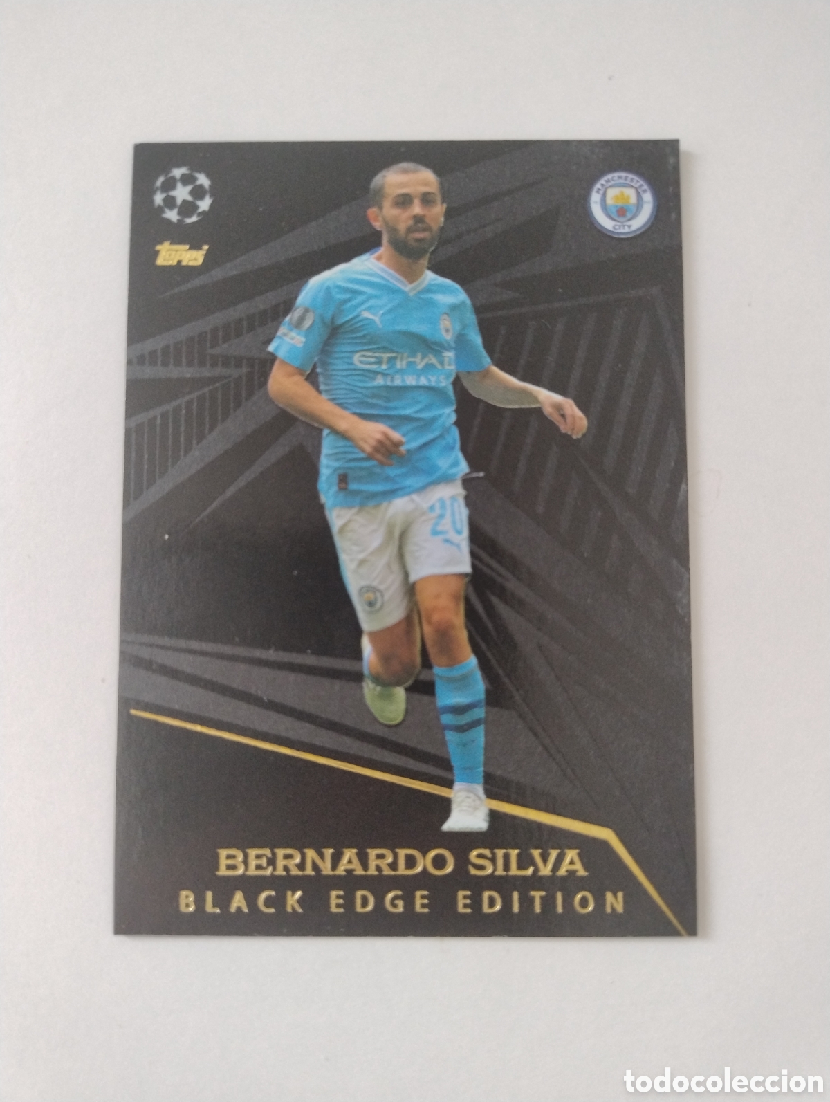 Fu&szlig;ball-Sticker: 253 - Bernardo Silva - Manchester City - Topps Match Attax Extra 2023 - 2024 Black Edge Edition