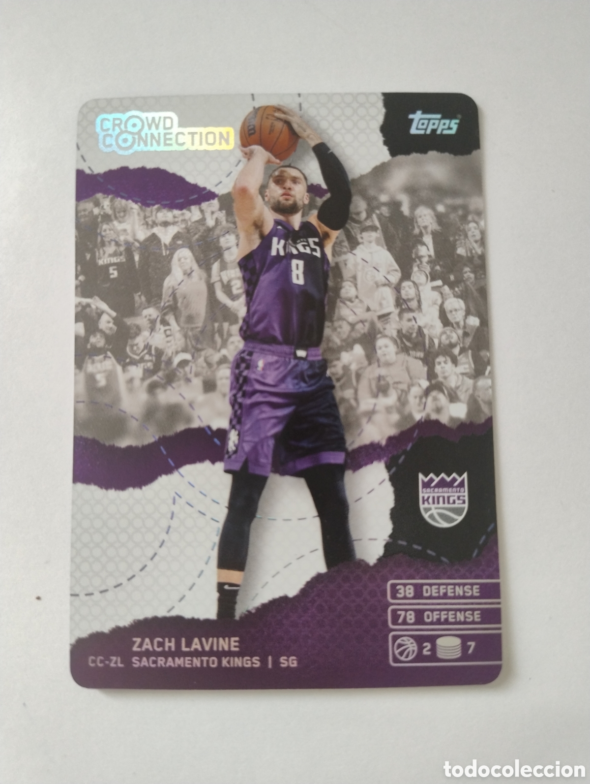 Fu&szlig;ball-Sticker: CC ZL - Zach Lavine - Sacramento Kings - Topps Match Attax NBA 2025 - 2026 Crowd Connection